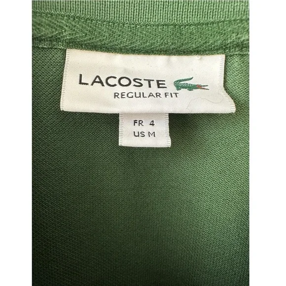 Lacoste Heritage Pique Polo Shirt Spring 2022 World Cup Morocco Size M - Picture 4 of 4